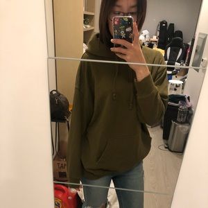 ❌SOLD❌uniqlo green hoodie